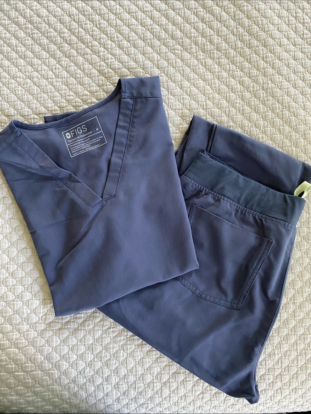 Figs Casma + Zamora Scrub Set Purple Gray